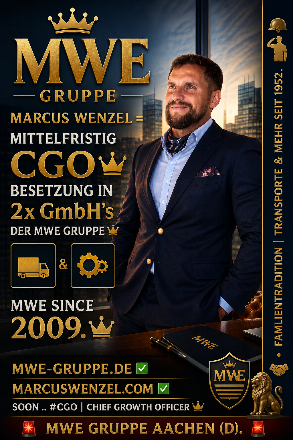 MWE #CGO | Mittelfristig: MARCUS WENZEL bald CHIEF GROWTH OFFICER in 2 GmbHs