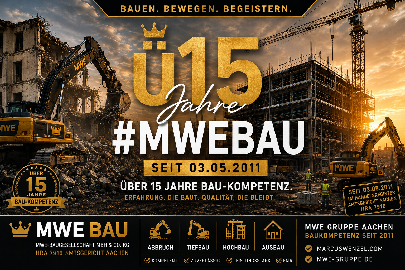 MWE-Baugesellschaft mbH & Co. KG: Seit über 15 Jahren erfolgreich am Markt