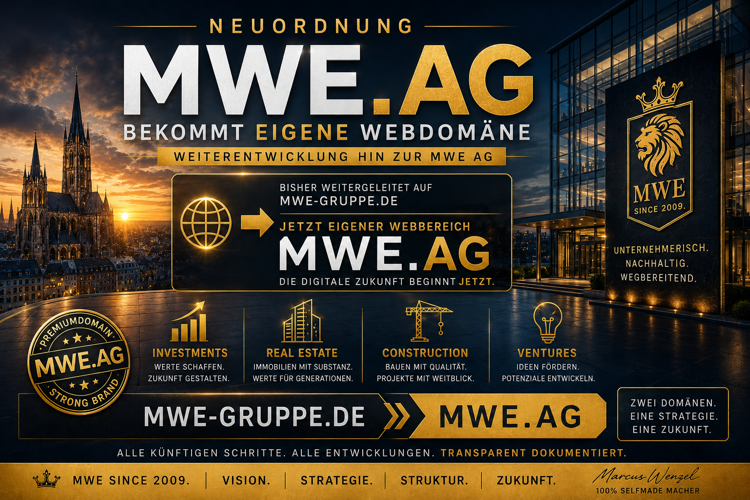 NEUORDNUNG | MWE.AG bekommt eigenen Webbereich – nächster Schritt auf dem Weg zur MWE AG 👑